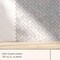 4-Pack Peel and Stick Tiles Marble Herringbone Backsplash Covers 3.06 Sq Ft.